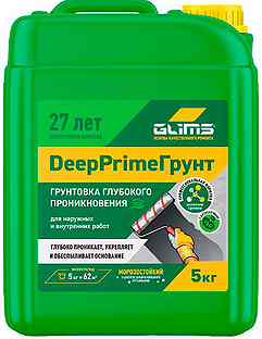 Глимс Deep Prime Грунт (5 кг) грунтовка