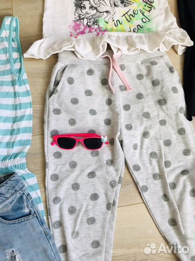 Вещи пакетом для девочки120см Испания /турция