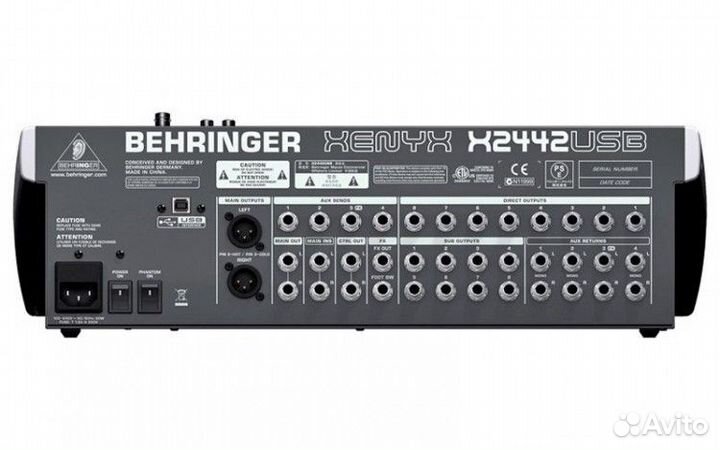 Behringer xenyx X2442USB микшер новый в наличии