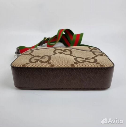 Сумка-мессенджер Gucci Jumbo GG Beige Canvas ориги