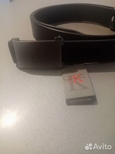 Ремень мужской кожаный новый, фирмы ск, черный