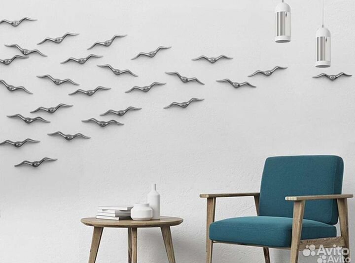 Декоративное украшение Чайка. Гипсовый деко