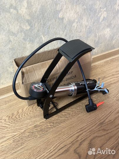 Насос ножной Super Pump с манометром