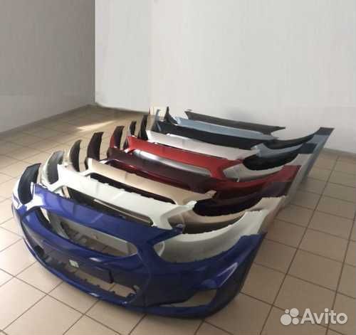 Бампера Hyundai Solaris в цвет