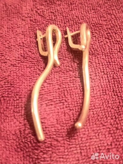 Серьги серебро