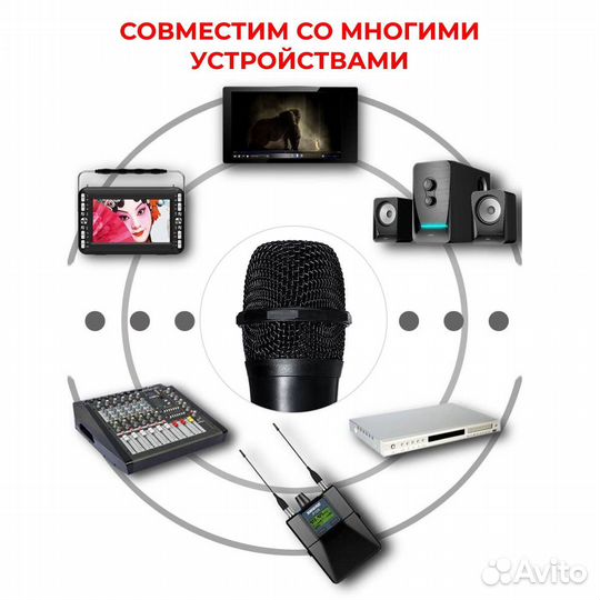 Беспроводной микрофон Zangsong V12 TU