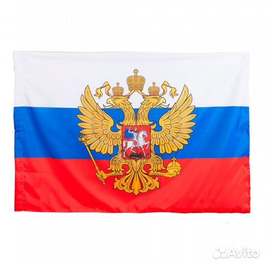 Флаг россии большой с гербом