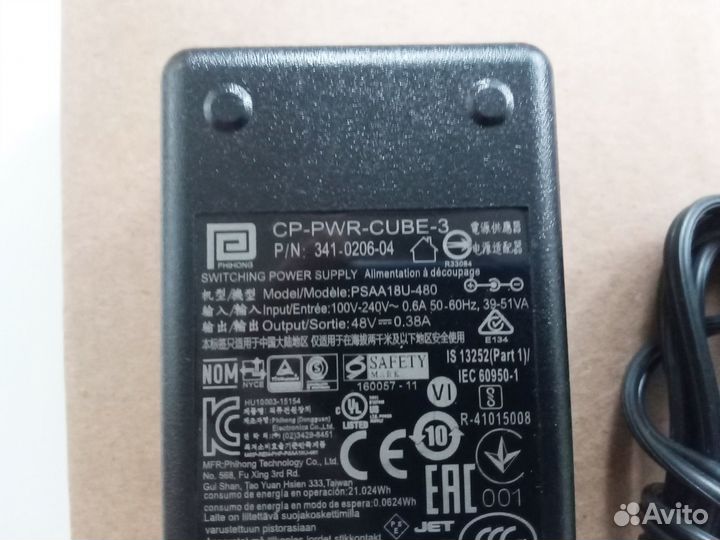 Блок питания Cisco Cp-PWR-Сube-3 48V 0.38A новый