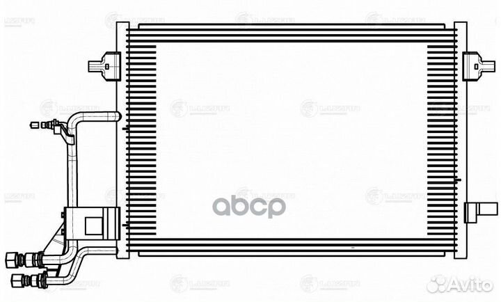 Радиатор кондиц. для а/м VW Passat B5 (96) (LRA