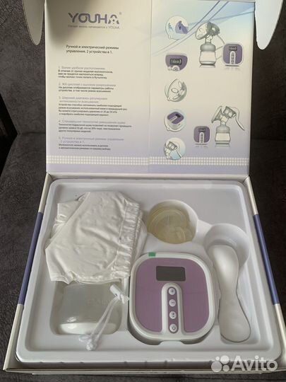 Электрический молокоотсос (ручной в комплекте)