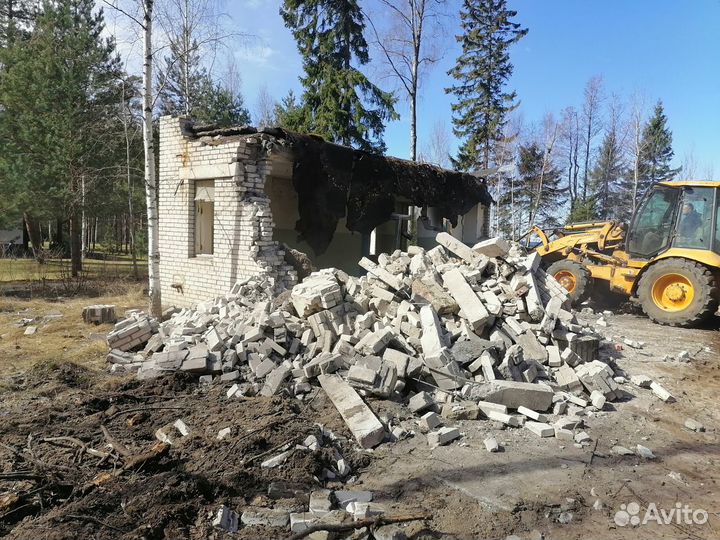 Снос зданий, разбор дачных домов, сараев, бань