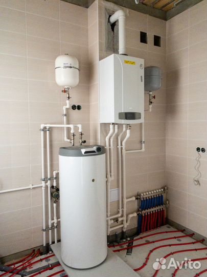 Монтаж системы отопления, водоснабжения