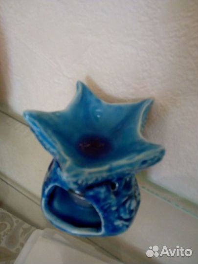 Оформление лампа. соль, ракушка гималайский кирпич