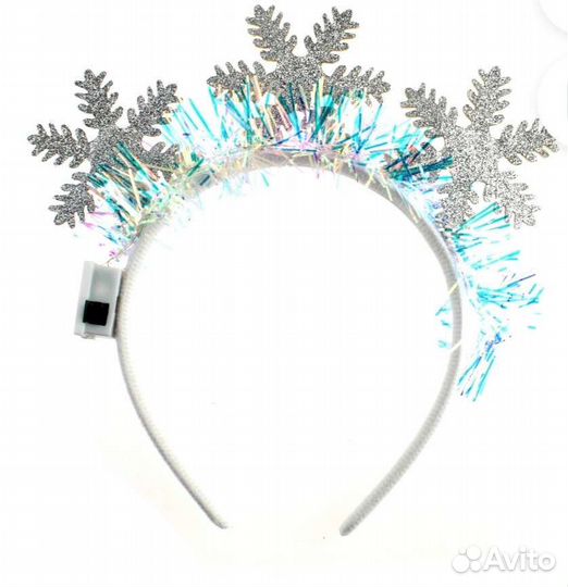 Ободок снежинки светящийся