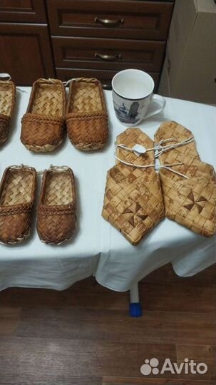 Сувенирные лапти из лыка и вяза. Самые красивые