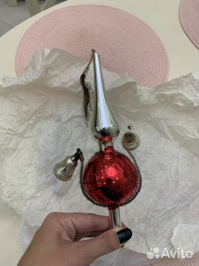 Елочная игрушка гдр под реставрацию