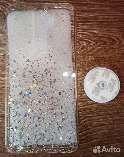 Чехол Xiaomi redmi note 8 Pro+попсокет, новый