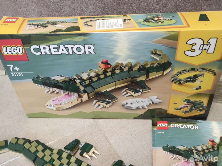 Lego Creator 3 в 1крокодил змея лягушка 31121