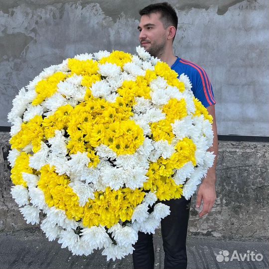 Цветы Букеты из кустовых хризантем 24/7