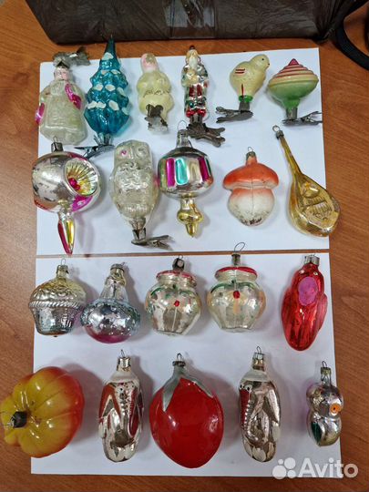 Елочные игрушки стекло