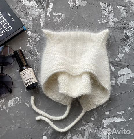 Чепчик с рожками ушками Devil hat cat hat