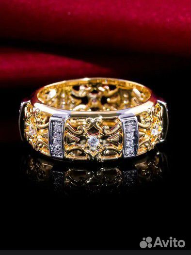 Кольцо унисекс, бижутерия, размер 19.5-20