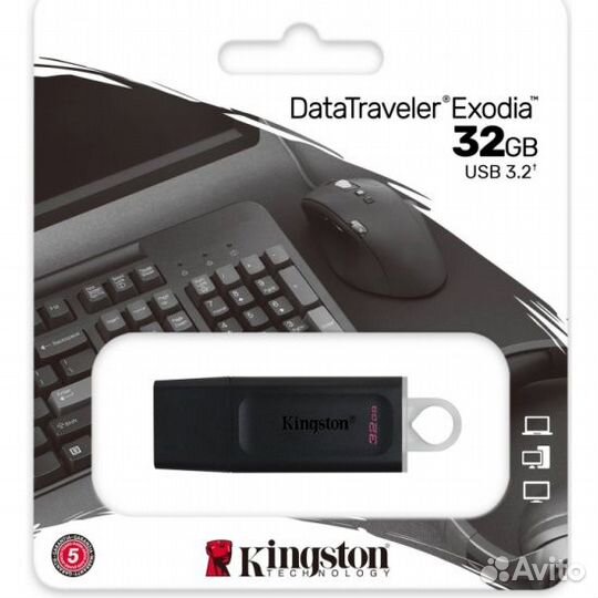 USB 3.2 флешка для пк 32Gb Kingston DTX/32Gb