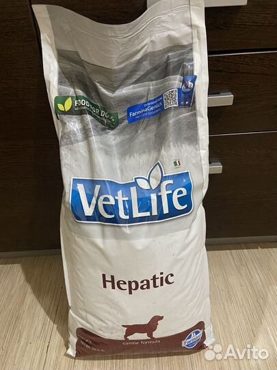 Сухой корм для собак Farmina Vet life hepatic