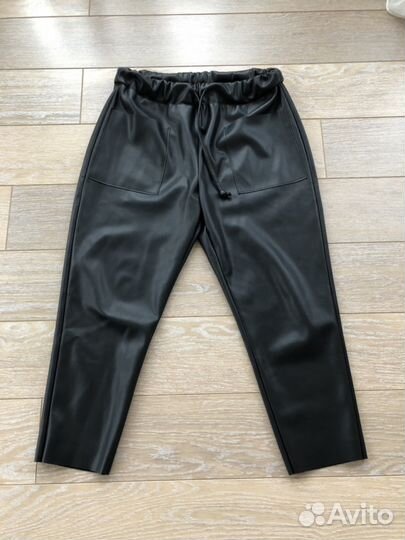 Брюки кожа Zara