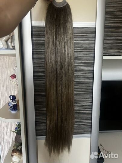 Хвост на резинке шиньон