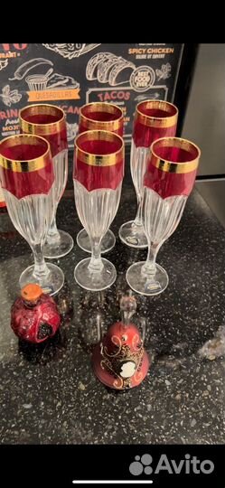 Фужеры для шампанского bohemia crystalite