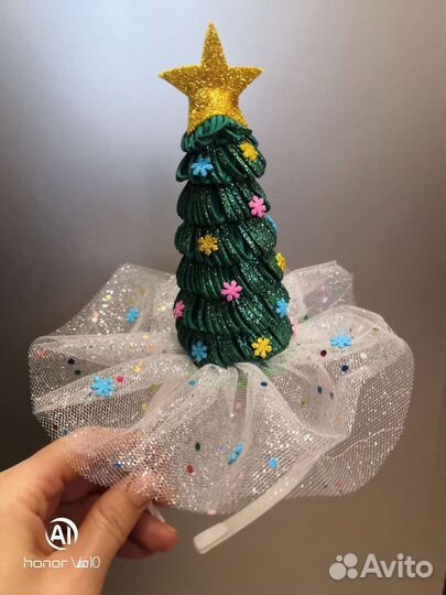 Ободок для волос конфетка на утренник, новый год