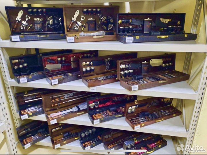 Шампура в кейсе в чехле набор подарочный