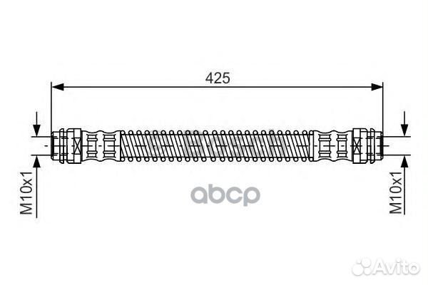 1 987 476 330 шланг торм. зад Audi Q7, VW Tour