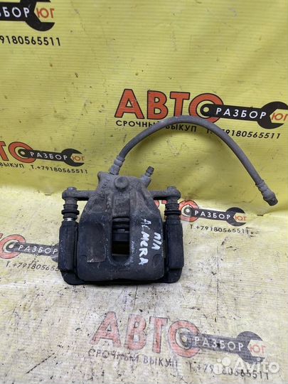 Суппорт передний левый Nissan Almera G15 K4M 2013