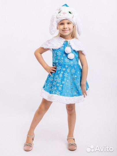 Карнавальный костюм девочке Зайка Зоя разм.98-52