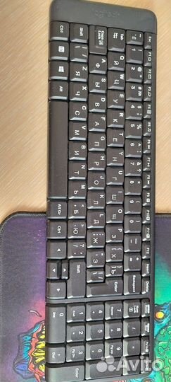 Беспроводная клавиатура и мышь logitech mk220