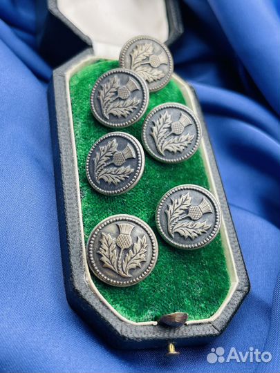 Винтажные пуговицы военных мундиров 1890гг. пу1Д