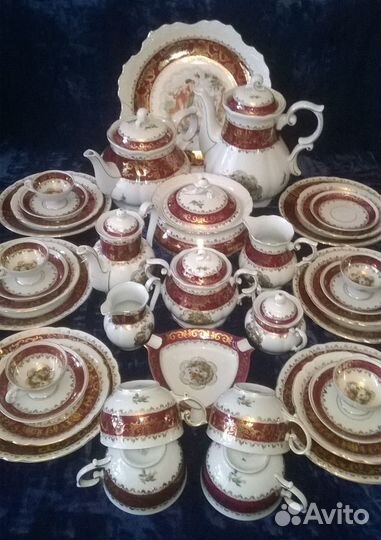 Антикварный сервиз «оscаr schlegеlmilсн »