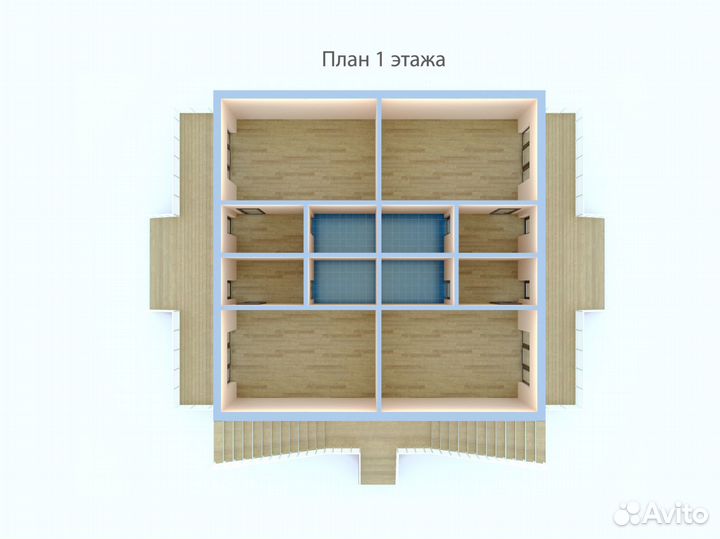 Лстк каркас мини-гостиницы (на 8-16 номеров)