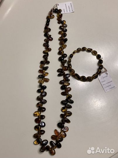 Комплект из Балтийского янтаря