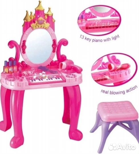 Туалетный Столик с пианино для маленьких принцесс