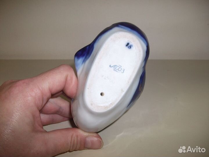 Статуэтка Икорница Рыба лфз Фарфор