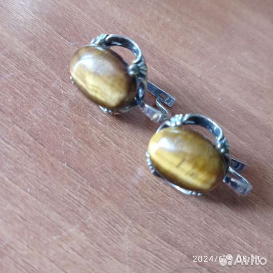 Серьги серебро