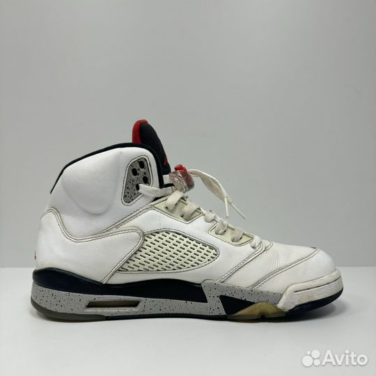 Кроссовки Nike Air Jordan 5 White Cement Оригинал