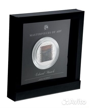 Монета Крик Эдвард Мунк Острова Кука 2018г серебро