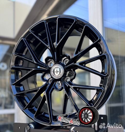 Диски hre r17 4 100,4x114.3 черный глянец