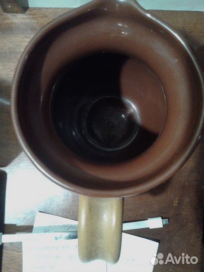 Старый глиняный кувшин, крынка 1,4 л