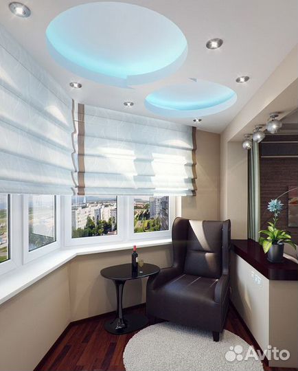 Утепление ремонт обшивка балконов, Премиум-качеств