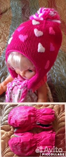 Шапочки для девочки (pазные размеры)